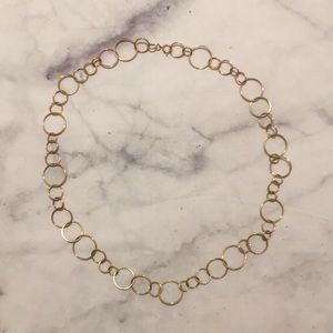 Gold Colored Hoped Necklace or Belt